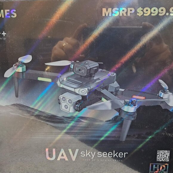 DMES UAV P19 Sky Seeker 4-Axis Aerial Drone with Intelligent Obstacle Avoidance. - Picture 2 of 6